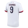 Maglia ufficiale Paris Saint Germain Goncalo Ramos 9 Trasferta 2024-25 per Uomo